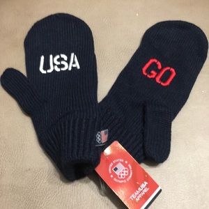 TEAM USA APPAREL - GO USA Navy Blue Gloves